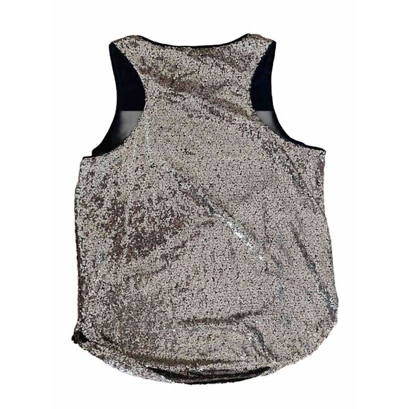 Guanyy Sequin Gold Tank XL Disco Rave - Picture 3 of 8
